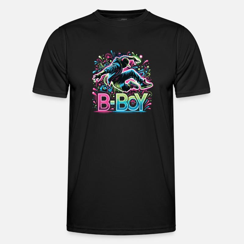 Breakdance Breakdancer Breakdance Kinder - Männer Funktions-T-Shirt - Schwarz
