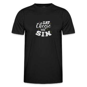 Fromage - T-shirt sport Homme - noir - Devant - AI Model Male 178 dark (178cm)