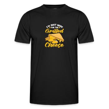 Gâteau au fromage Cheesecake Cadeau alimentaire - T-shirt sport Homme - noir - Devant - AI Model Male 178 dark (178cm)