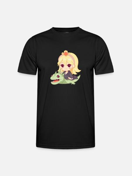 Princesse Dragon Mignon - T-shirt sport Homme - noir