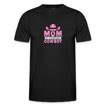 Cowboy Cowboy Boots Western Gift - Men's Functional T-Shirt - black - Front - AI Model Male 178 dark (178cm)