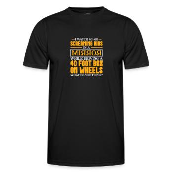 Chauffeur de bus Chauffeur de bus Bus Schuhlbus cadeau - T-shirt sport Homme - noir - Devant - AI Model Male 178 dark (178cm)