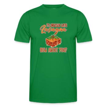 Je suis obsédé par les lasagnes, que diriez-vous de vous 2 - T-shirt sport Homme - vert - Devant - AI Model Male 178 dark (178cm)