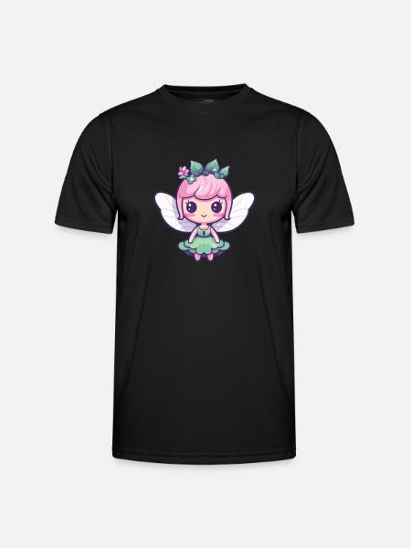 Fee Comic Niedlich - Männer Funktions-T-Shirt - Schwarz