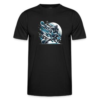 American Football Football Football Helm Football - Männer Funktions-T-Shirt - Schwarz - Vorne - AI Model Male 178 dark (178cm)