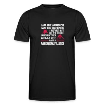 Wrestling - Männer Funktions-T-Shirt - Schwarz - Vorne - AI Model Male 178 dark (178cm)