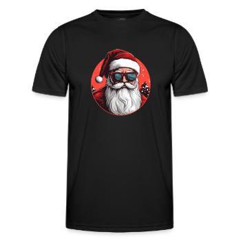 Frohe Weihnachten - Männer Funktions-T-Shirt - Schwarz - Vorne - AI Model Male 178 dark (178cm)