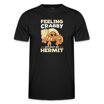 Fruits de mer, Fruits de mer, Moules, Bernard-l’ermite - T-shirt sport Homme - noir - Devant - AI Model Male 178 dark (178cm)