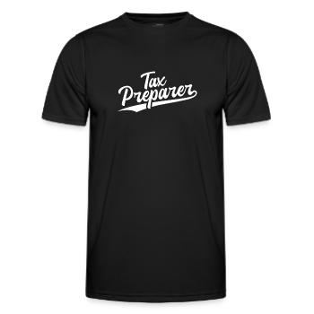 Emploi Rétro Swoosh - Préparateur de déclarations de revenus - T-shirt sport Homme - noir - Devant - AI Model Male 178 dark (178cm)