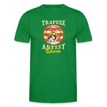 Zirkus Luftseiden Aeralist Akrobatik Trapez - Männer Funktions-T-Shirt - Kelly Green - Vorne - AI Model Male 178 dark (178cm)