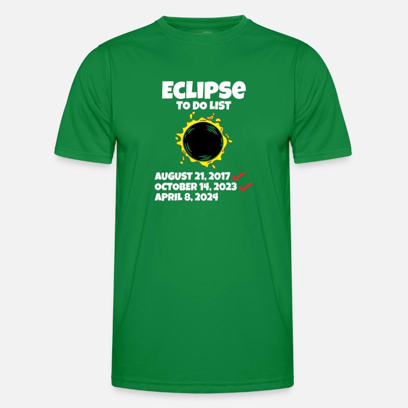 Eclipse to do List Path of Totality Total Solar Männer Funktions-T-Shirt