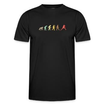 Vintage Table Tennis Retro Ping Pong Evolution - Men's Functional T-Shirt - black - Front - AI Model Male 178 dark (178cm)