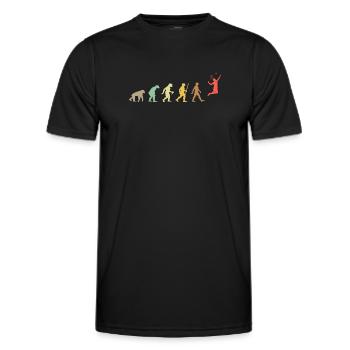 Vintage Table Tennis Retro Ping Pong Evolution - T-shirt sport Homme - noir - Devant - AI Model Male 178 dark (178cm)