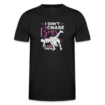 Wrestling - Männer Funktions-T-Shirt - Schwarz - Vorne - AI Model Male 178 dark (178cm)