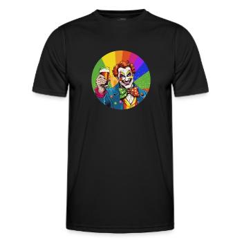 Carnaval Kölle Alaaf escalade Chant, Danse Cologne - T-shirt sport Homme - noir - Devant - AI Model Male 178 dark (178cm)