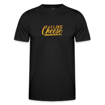 Fromage - T-shirt sport Homme - noir - Devant - AI Model Male 178 dark (178cm)