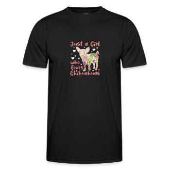 Chihuahua - Männer Funktions-T-Shirt - Schwarz - Vorne - AI Model Male 178 dark (178cm)