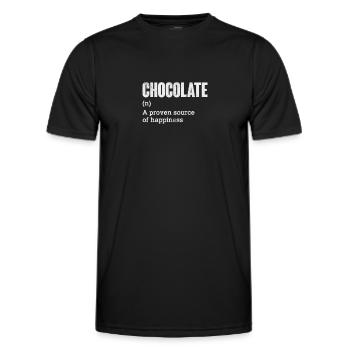 Chocolate - Men's Functional T-Shirt - black - Front - AI Model Male 178 dark (178cm)