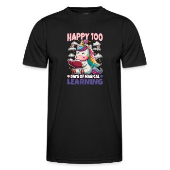 Les licornes sont géniales, donc je suis une licorne - T-shirt sport Homme - noir - Devant - AI Model Male 178 dark (178cm)