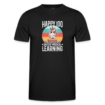 Les licornes sont géniales, donc je suis une licorne - T-shirt sport Homme - noir - Devant - AI Model Male 178 dark (178cm)