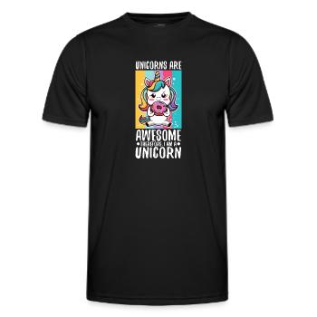 100 jours magiques d'école - T-shirt sport Homme - noir - Devant - AI Model Male 178 dark (178cm)