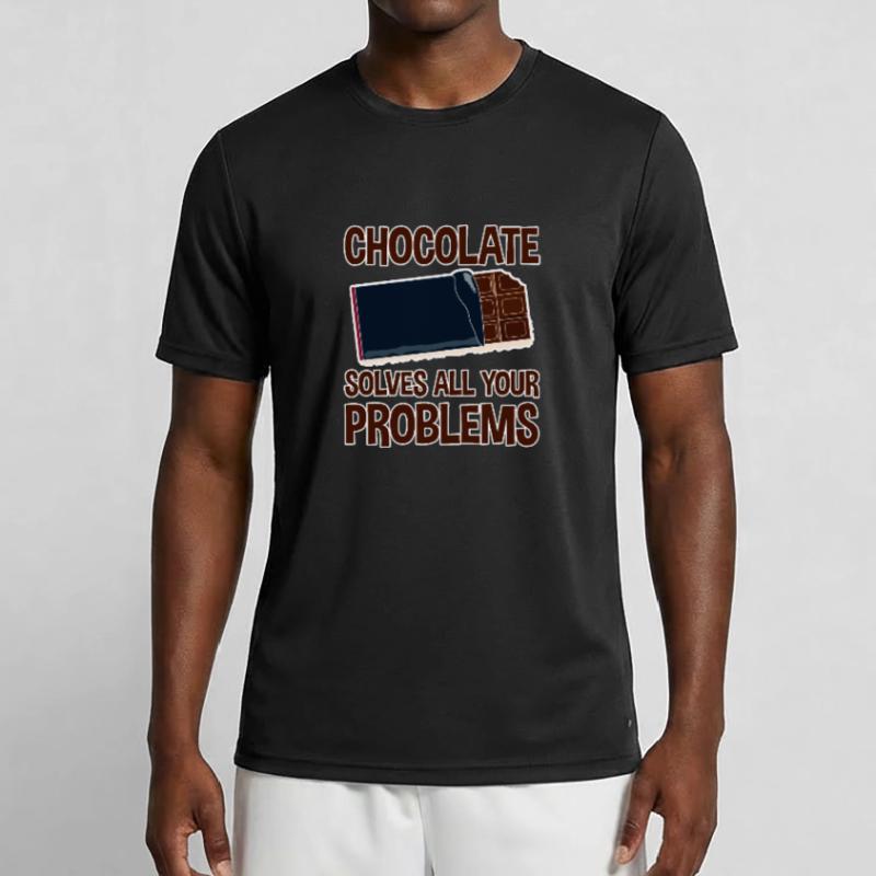 Chocolate Solves All Your Problems Männer Funktions-T-Shirt