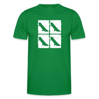 Retro Skateboarding Retro Skateboard Retro Skatebo - Männer Funktions-T-Shirt - Kelly Green - Vorne - AI Model Male 178 dark (178cm)