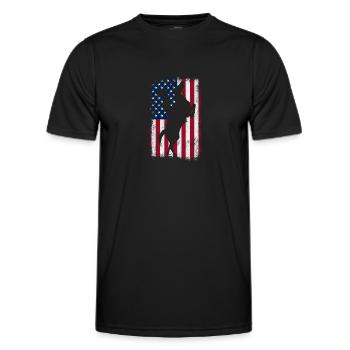 Cowboy - Men's Functional T-Shirt - black - Front - AI Model Male 178 dark (178cm)