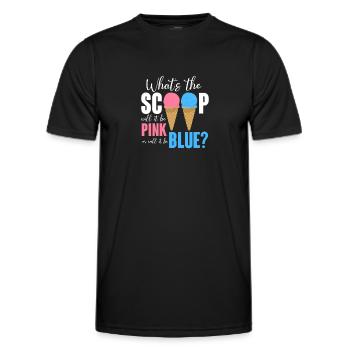 Eiscreme Eis Eiskrem Ice Cream Sommer Geschenk - Männer Funktions-T-Shirt - Schwarz - Vorne - AI Model Male 178 dark (178cm)