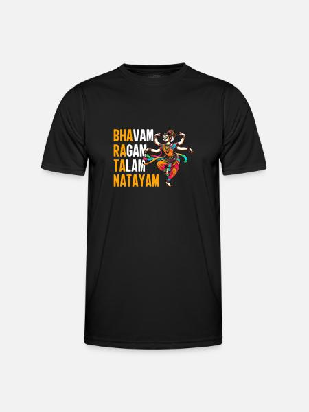 Indischer Tanz Indischer Volkstanz - Männer Funktions-T-Shirt - Schwarz