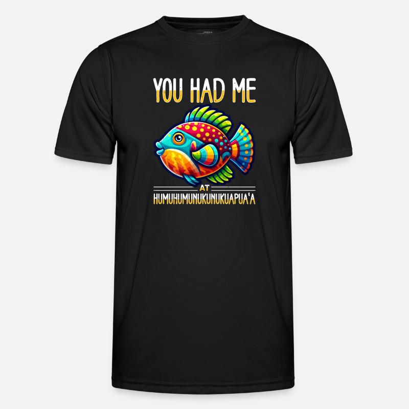 Hawaiian Reef Triggerfish - Men's Functional T-Shirt - black