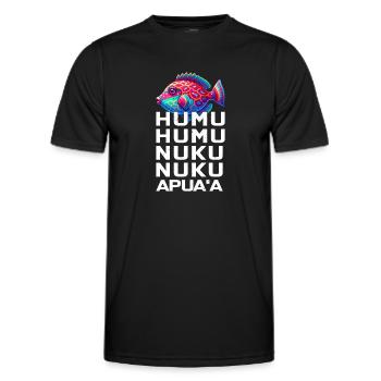 Humuhumunukunukuapua'a Hawaiian - Men's Functional T-Shirt - black - Front - AI Model Male 178 dark (178cm)