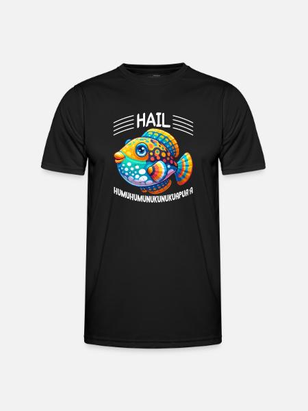 Humuhumunukunukuapua'a Reef Triggerfish - Men's Functional T-Shirt - black