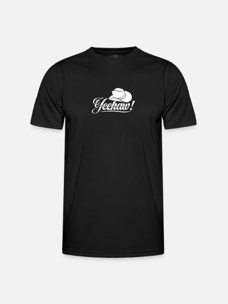Cowboy Cowboy Boots Western Gift - Men's Functional T-Shirt - black
