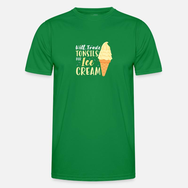 Eiscreme Eis Eiskrem Ice Cream Sommer Geschenk Männer Funktions-T-Shirt