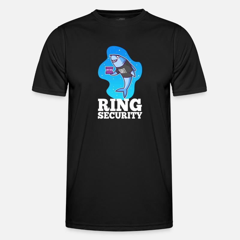 Ring Security Wedding - Men's Functional T-Shirt - black