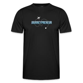 Agence de voyage Journey Preneur - T-shirt sport Homme - noir - Devant - AI Model Male 178 dark (178cm)