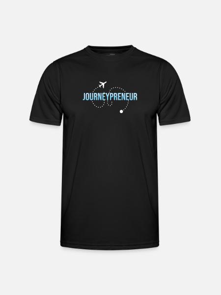 Journey Preneur Reisebüro - Männer Funktions-T-Shirt - Schwarz