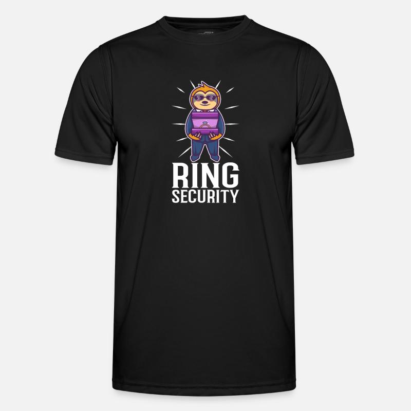 Ring Security Wedding - Men's Functional T-Shirt - black