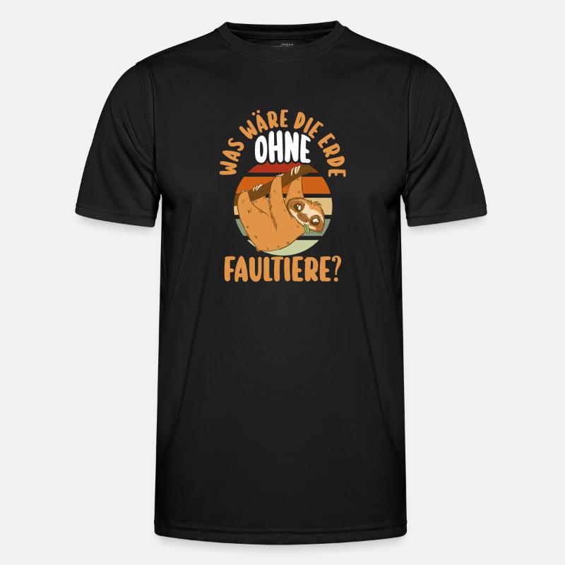 Faultier Männer Funktions-T-Shirt