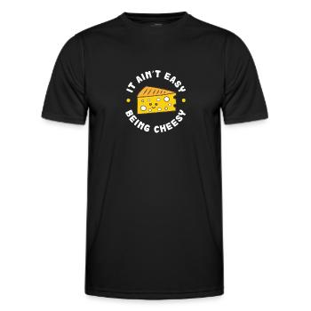 Gâteau au fromage Cheesecake Cadeau alimentaire - T-shirt sport Homme - noir - Devant - AI Model Male 178 dark (178cm)