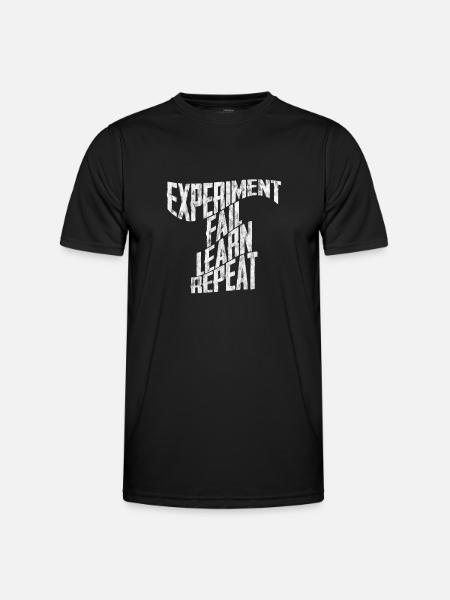Experiment Fail Learn Repeat 3 - Men's Functional T-Shirt - black