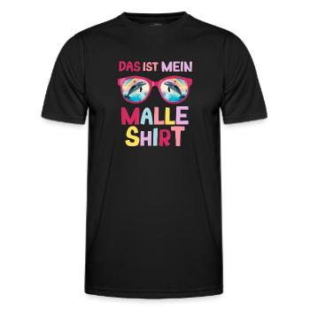 Delfin Sonnenbrille Urlaub Saufen Malle Party - Männer Funktions-T-Shirt - Schwarz - Vorne - AI Model Male 178 dark (178cm)