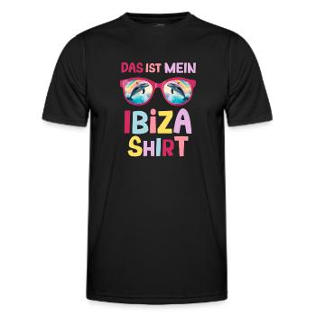 Delfin Sonnenbrille Urlaub Saufen Ibiza Party - Männer Funktions-T-Shirt - Schwarz - Vorne - AI Model Male 178 dark (178cm)