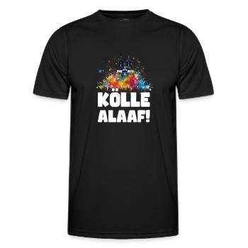 Cologne Kölle Carnaval Gebützt Kölle Alaaf Jeck Party - T-shirt sport Homme - noir - Devant - AI Model Male 178 dark (178cm)