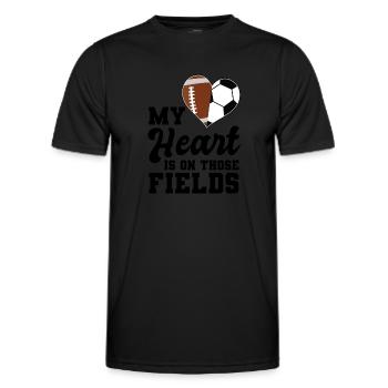 baller fussball baller Geschenk - Männer Funktions-T-Shirt - Schwarz - Vorne - AI Model Male 178 dark (178cm)
