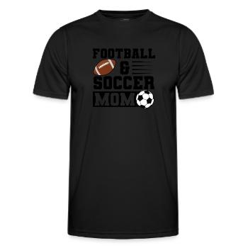 baller fussball baller Geschenk - Männer Funktions-T-Shirt - Schwarz - Vorne - AI Model Male 178 dark (178cm)