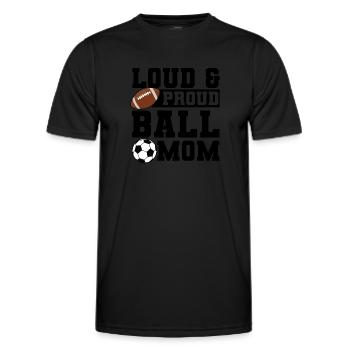 baller fussball baller Geschenk - Männer Funktions-T-Shirt - Schwarz - Vorne - AI Model Male 178 dark (178cm)