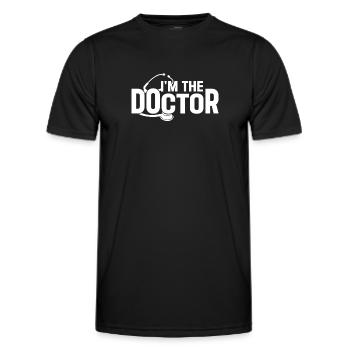 Doctor Stethoscope - I'm The Doctor - Men's Functional T-Shirt - black - Front - AI Model Male 178 dark (178cm)