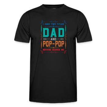 pop-pop Vatertag pop-pop Geschenk - Männer Funktions-T-Shirt - Schwarz - Vorne - AI Model Male 178 dark (178cm)